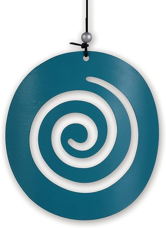 Sunset Vista Designs Metal Wind Chime Vista Classics Galaxy Etched Aluminum Windchime with Spiral Windcatcher, Sea Breeze, 41" Long