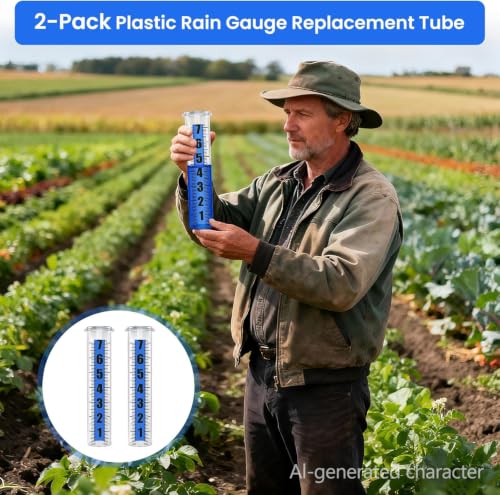 2P Plastic Rain Gauge Replacement Tube
