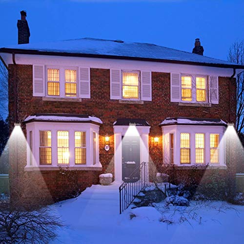 InnoGear 24 LED Solar Gutter Lights - Motion Sensor, 4pc