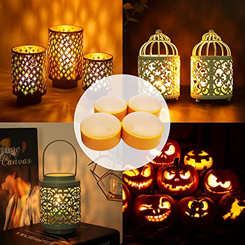 Halloween Pumpkin Lights - 4 Pack with Timer