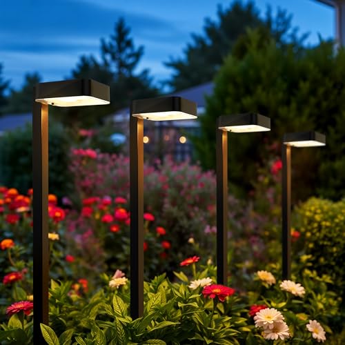 Solar Pathway Lights - 2 Modes, 6 Pack