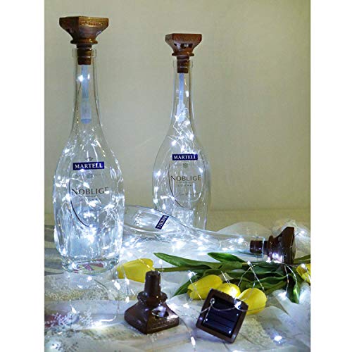 Solar Wine Bottle Lights - 8 Pack Cool White LED