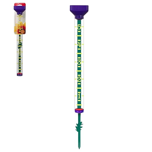 Headwind EZRead 21” Giant Professional Outdoor rain Gauge, USA Made Heavy Duty All Weather Freeze Proof Stake or mountable with Float, Violet (820-1002VIO)