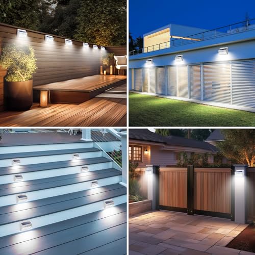 Peasur Solar Motion Sensor Light - 138 LED, 6 Pack, White