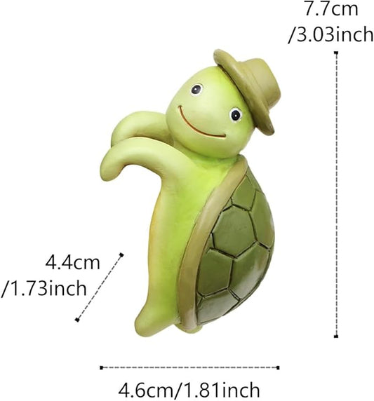 Cute Turtle Plant Pot Figurines Resin Hanging Statue Decorations for Home Garden Office Ornaments