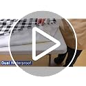 Smiry 6FT Picnic Table Cover with Bench Covers, Elastic Fitted Tablecloth