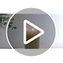 3D Moving Flame LED Candle - 3x7 Inch Ivory Pillar Timer