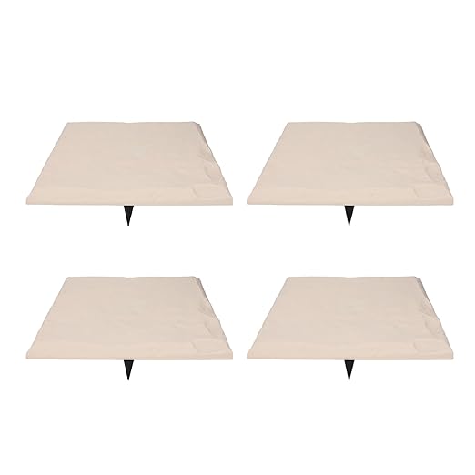 Keenso Unique Textured Stepping Stones, Weatherproof Garden Decoration for Outdoor Walkways (Beige)