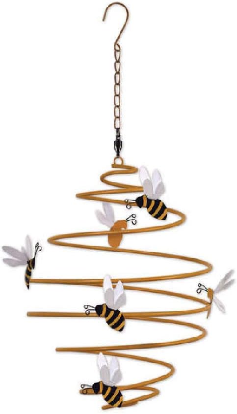 Sunset Vista Designs Country Garden Wind Spinner, 11-Inch, Beehive, 11" x 7.5" x 7.5"