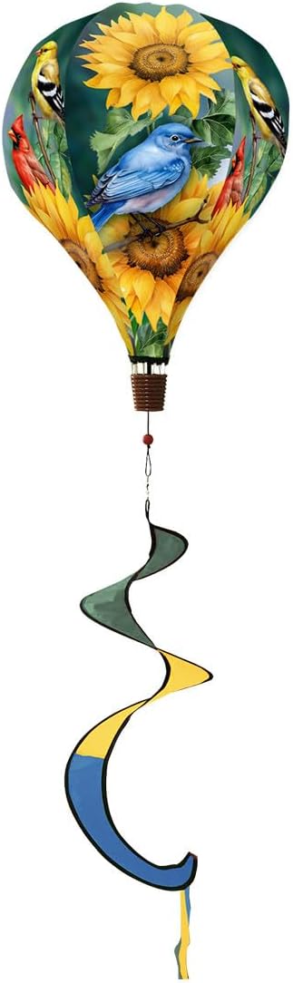 Briarwood Lane Birds in the Garden Hot Air Balloon Spinner