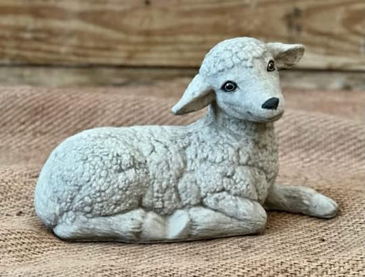 Realistic Lamb Handmade Religious Statue Outdoor Sculpture Garden Ornament Sheep Concrete Figure