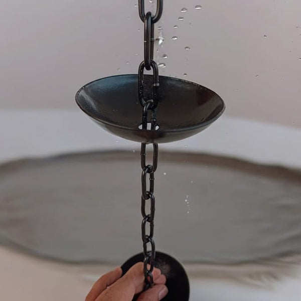 9 feet Long Rain Chain Gutters for Heavy Rain Water Chain Bowel rain Chain for Outside