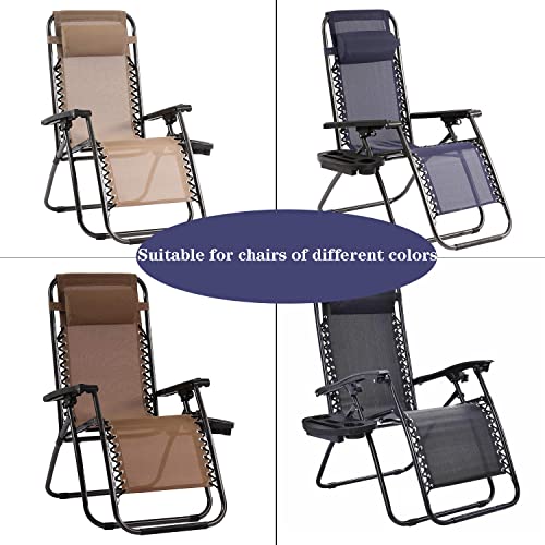 Zero Gravity Chair Cushion for Foot Rest, Universal Folding Loungers Anti Gravity Recliners Outdoor Chaise Patio Lawn Camping Chairs Footrest Padding for Outside Black