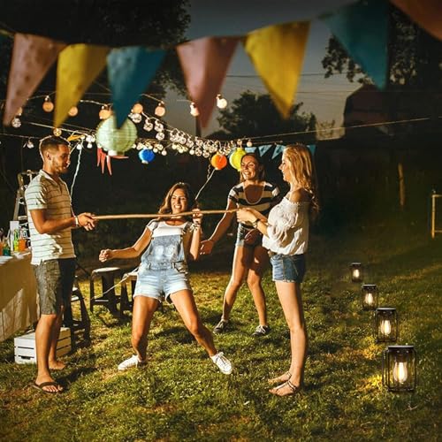 Solar Hanging Lantern - Waterproof LED 2 Pack