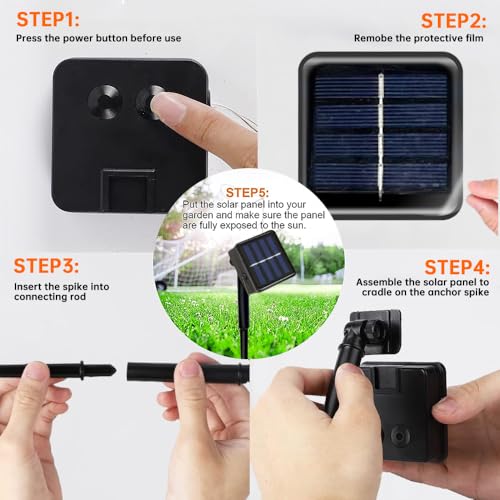 Solar String Lights - 200 LED Cool White, 8 Modes (2 Pack)