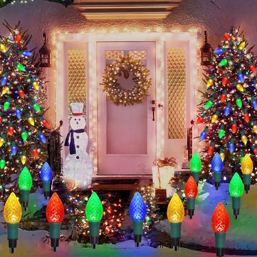 Solar C9 Multi-Color Garden Stake Lights - 20 Pack