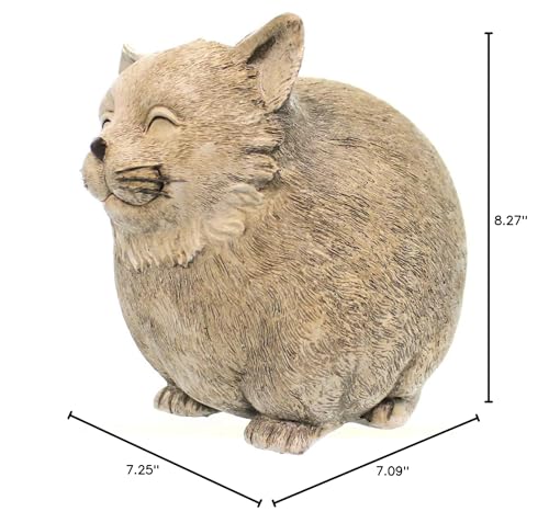 Pudgy Pals by Roman Cat Garden Statue - 7.25"
