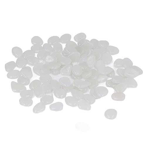 Outdoor Luminous STO Colorful e Luminous or K Garden Courtyard Waly Garden Trails 100 Bag Color Mixed,Garden Decoration Decorative Step STO (White)