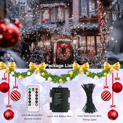 4 Pack String Lights 200LED 66Ft - Remote Control