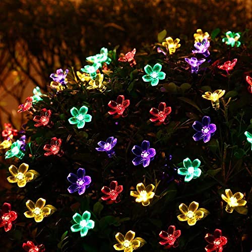 Joomer Solar String Lights - Flower LED, 16FT 50LED, Multicolor