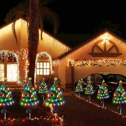 Solar Christmas Tree - Waterproof 2Pack