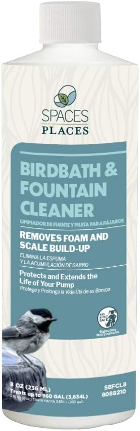 Spaces Places Bird Bath & Fountain Cleaner 8oz.