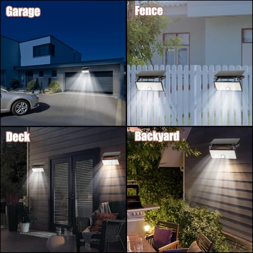 Solar Motion Lights Outdoor - 3 Modes, 2 Pack