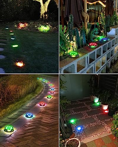 Solar Pathway Lights - 8 Pack Multi Color