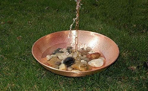 Rain Chain Copper Basin Bowl for Rain Chain Pure Copper 1- Pack