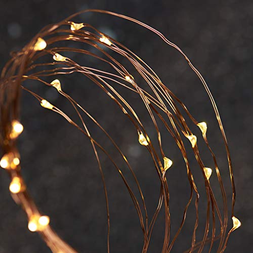 LED Fairy String Lights 65.6ft Copper Wire - 50-Count 4 Pack Remote