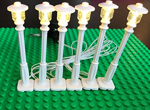 White LED Lamp Post - 6 Posts USB Connected