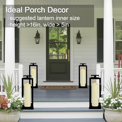 14" x 4" Flameless LED Pillar Candle - Ivory, Timer & Remote Control