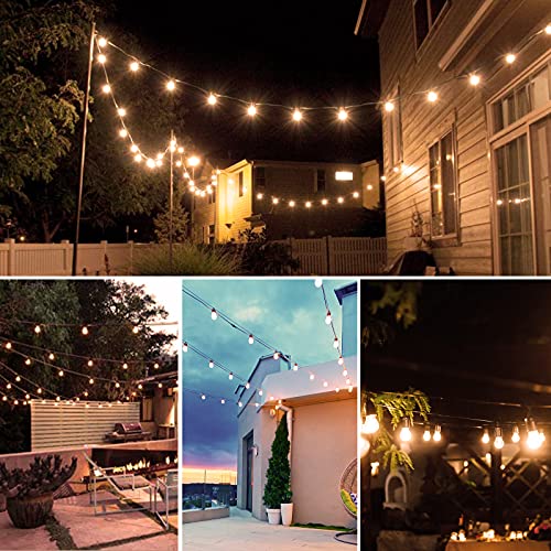 S14 LED Outdoor String Lights - 27Ft, Shatterproof IP65 Waterproof