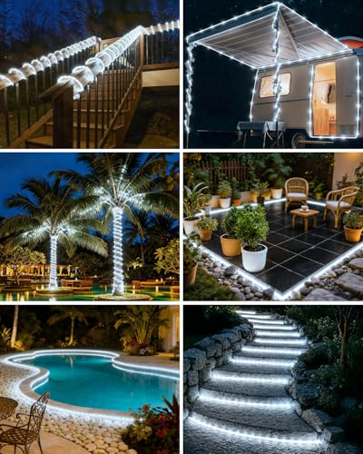 Solar Rope Lights 120LED 46FT - Waterproof String