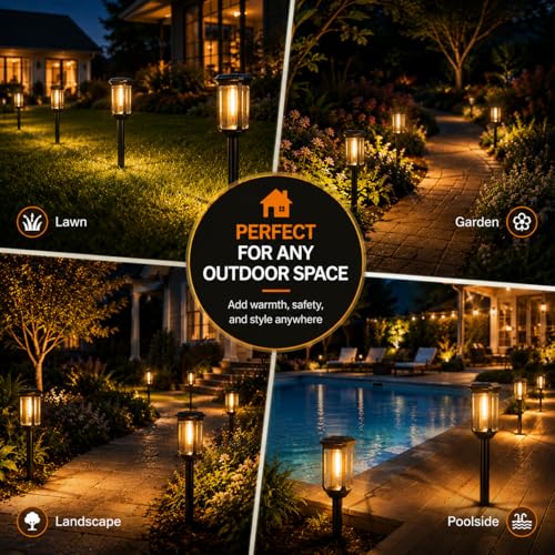 Solar Pathway Lights - 8 Pack Outdoor