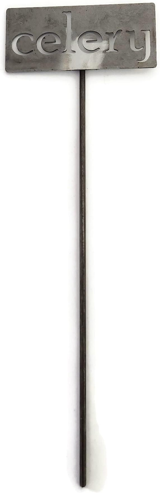 Classic Metal Garden Markers 19 Inches Tall (celery, Raw, Unfinished Steel (will rust with time))