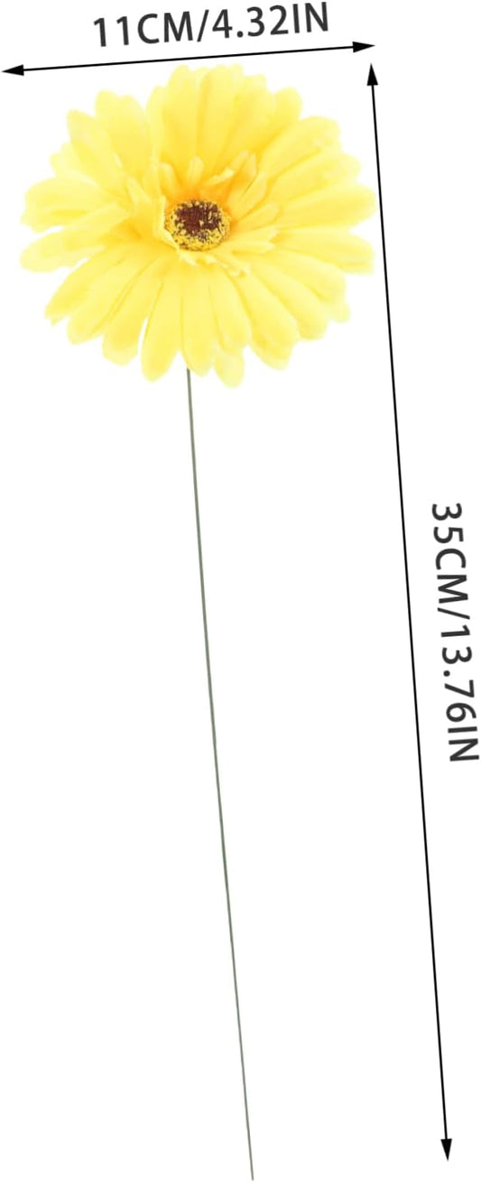 5pcs Daisy Garden Stakes Decor Metal Flower Pathway Stakes for Outdoor Decoration Vibrant Garden Art for Home and Festivals