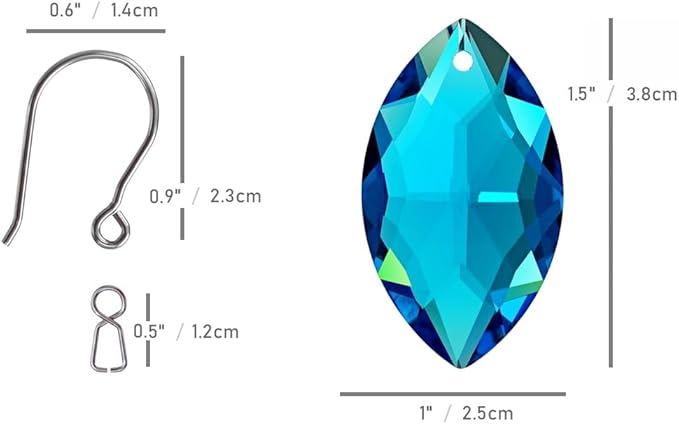 10pcs Crystal Prism Multi Colors Hanging Glass Ornament Horse Eye Pendant for Chandelier, Window Décor
