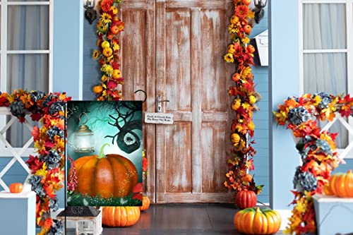 Halloween Forest Pumpkin Lantern Flag - 12 x 18" Double Sided
