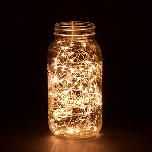 100 LED String Lights - 32ft Silver Wire Warm White