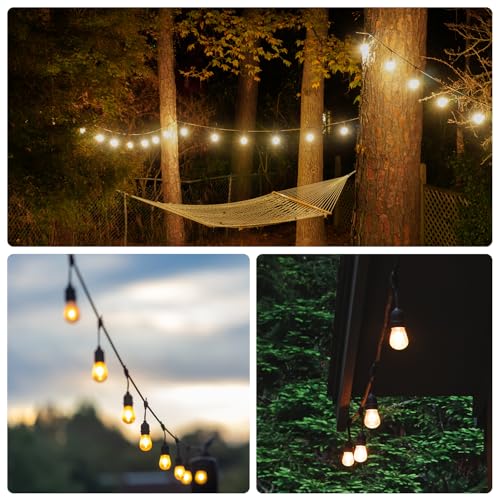 SUNTHIN 105FT Outdoor String Lights - 34 LED Bulbs