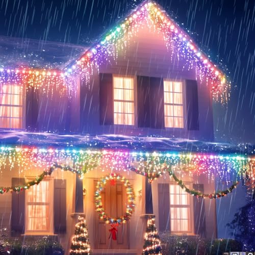 Solar String Lights Outdoor 2 Pack - 400 LED, 144Ft, Multicolor