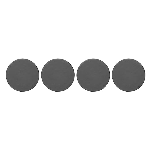 Outdoor Stepping Stones Garden Pathway Stones Landscape Stones 15.71in Round Polypropylene Resin with 6 Ground Stakes for Lawn Decor Walkway (Grey)