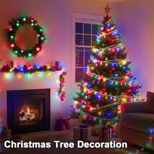 114 FT 350 LED String Lights - Multicolor, 8 Modes, Timer, Waterproof
