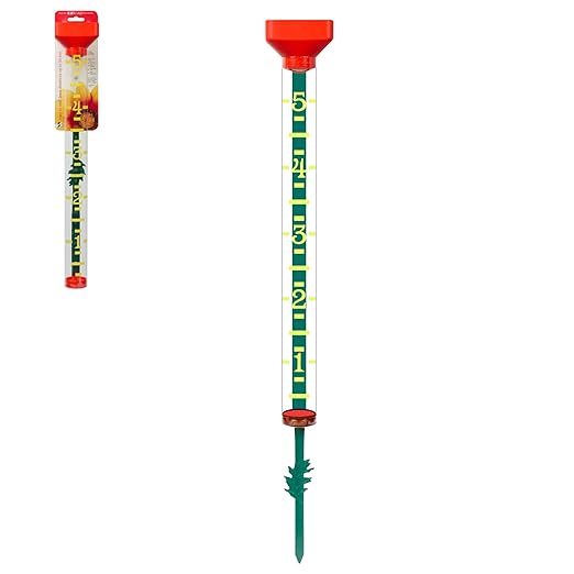 Headwind EZRead 21” Giant Professional Outdoor rain Gauge, USA Made Heavy Duty All Weather Freeze Proof Stake or mountable with Float, Orange (820-1002ORG)