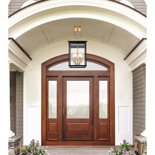 Large Outdoor Pendant Light - 5-Light Waterproof Ceiling Mount