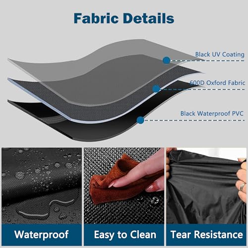 Patio Table Covers, Rectangular Outdoor Dining Table Cover,60"L X38"W X28"H