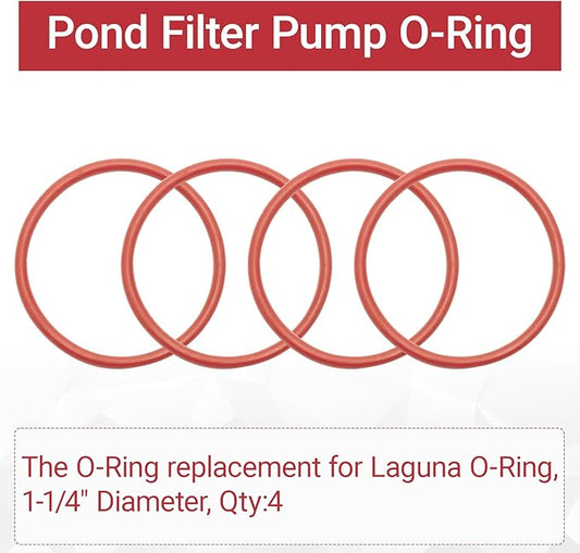 Ziyuan Pond Filter Pump O-Ring PT743, 1 1/4" Diameter for Laguna Pressure Flo Filter O-Ring Seal, for Laguna Products Using A 1 1/4" Click Fit Connector (4 Pack)