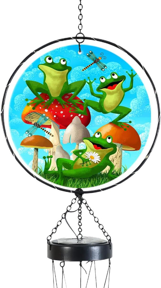 Briarwood Lane Happy Frogs Illuminated Wind Chime