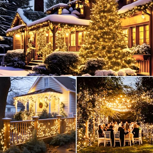 Solar Christmas Lights - 39Ft 120LED Outdoor String